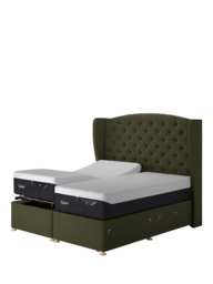 TEMPUR® Suffolk Adjustable Disc Continental 2 Drawer Divan Base, Single - thumbnail 5