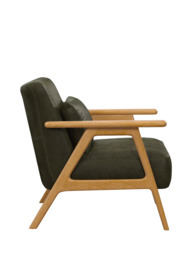 John Lewis Hendricks Leather Armchair, Light Leg - thumbnail 3