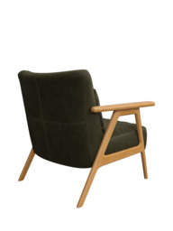 John Lewis Hendricks Leather Armchair, Light Leg - thumbnail 4
