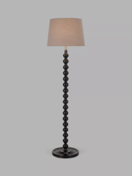 John Lewis Bobbin Floor Lamp, Black - thumbnail 1