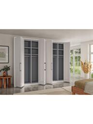John Lewis Osaka 3m Bi-Fold Wardrobe with 8 Glass Doors - thumbnail 3