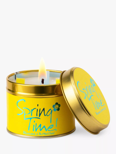 Lily-flame Spring Time Tin Scented Candle, 250g - image 1