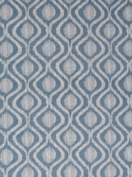 John Lewis Trellis Weave Pair Lined Eyelet Curtains, Bluestone - thumbnail 2