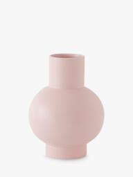 raawii Strøm Large 	Earthenware Vase, H24cm, Coral Blush - thumbnail 1