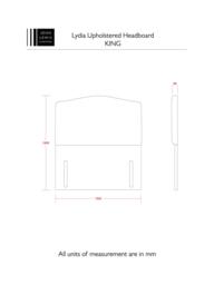 John Lewis Lydia Full Depth Upholstered Headboard, King Size - thumbnail 4