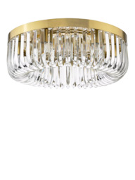 Där Sigourney Crystal Flush Ceiling Light - thumbnail 3