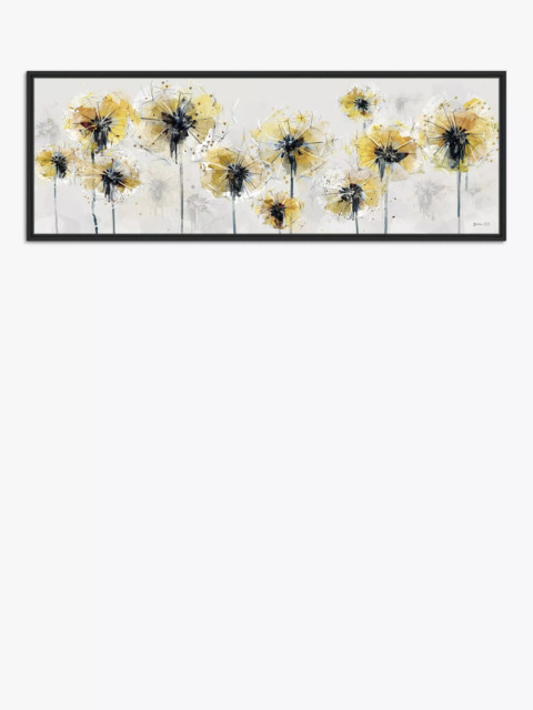 John Lewis Green Lili 'Fields Of Gold' Framed Canvas Print, 44 x 124cm, Yellow/Multi - image 1