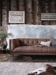 At The Helm Grace Small 2 Seater Leather Sofa - thumbnail 2