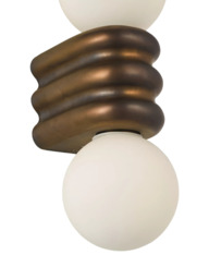John Lewis Miche Double Bathroom Wall Light, Bronze - thumbnail 5