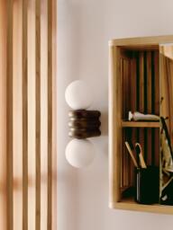 John Lewis Miche Double Bathroom Wall Light, Bronze - thumbnail 2