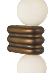 John Lewis Miche Double Bathroom Wall Light, Bronze - thumbnail 6