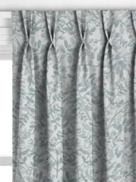 John Lewis Marlyn Leaf Made to Measure Curtains or Roman Blind, Blue - thumbnail 4