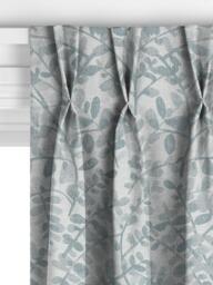 John Lewis Marlyn Leaf Made to Measure Curtains or Roman Blind, Blue - thumbnail 5