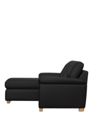 John Lewis Camden LHF Chaise Leather Sofa Bed, Light Leg - thumbnail 3