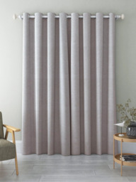 John Lewis Basket Weave Pair Blackout/Thermal Lined Eyelet Curtains - thumbnail 5