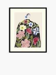 John Lewis La Poire 'Rose Coat' Framed Print & Mount, Pink/Green - thumbnail 1