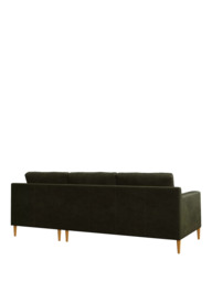 John Lewis Draper II RHF Chaise Leather Sofa, Light Leg - thumbnail 4