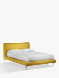 John Lewis Mid-Century Sweep Upholstered Bed Frame, Double