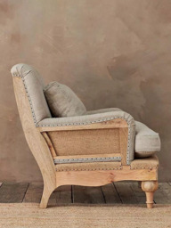 Nkuku Abe Linen Armchair - thumbnail 3
