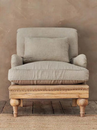 Nkuku Abe Linen Armchair - thumbnail 2