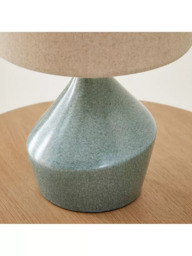 west elm Asymmetry Ceramic Table Lamp, Green Jade - thumbnail 5