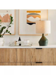 west elm Asymmetry Ceramic Table Lamp, Green Jade - thumbnail 3