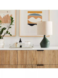 west elm Asymmetry Ceramic Table Lamp, Green Jade - thumbnail 4