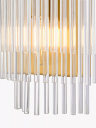 John Lewis Shiminista Chandelier Wall Light, Matte Brass - thumbnail 4
