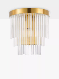 John Lewis Shiminista Chandelier Wall Light, Matte Brass - thumbnail 3