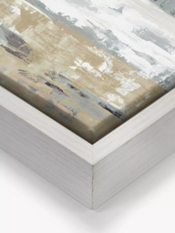 John Lewis Valeria Mravyan 'East Coast I' Framed Canvas Print, 64 x 64cm, Blue/Multi - thumbnail 3