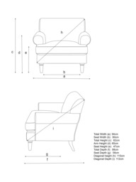John Lewis ANYDAY Scroll II Armchair, Light Leg - thumbnail 2