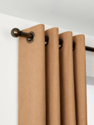 John Lewis Made to Order Select Eyelet Curtain Pole with Ball Finial, Wall Fix, Dia.25mm - thumbnail 1