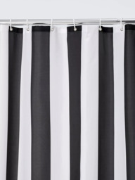 John Lewis Vertical Stripe Recycled Polyester Shower Curtain - thumbnail 2