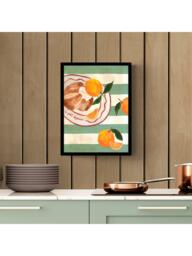 John Lewis Emily Daborn 'Le Petit Dejeuner' Framed Print, 42 x 32cm, Green/Multi - thumbnail 2