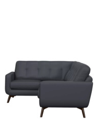 John Lewis Barbican LHF Corner End Leather Sofa, Dark Leg - thumbnail 3