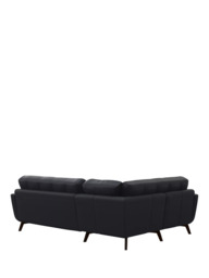 John Lewis Barbican LHF Corner End Leather Sofa, Dark Leg - thumbnail 4