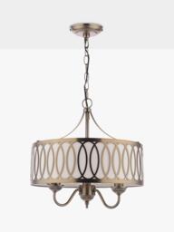 Laura Ashley Allerford Pendant Ceiling Light, Satin Bronze - thumbnail 4
