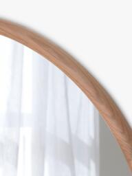 Yearn Beauf Round Oak Wood Frame Wall Mirror - thumbnail 3