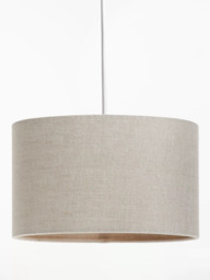 John Lewis Sophia Pure Linen Oval Lampshade - thumbnail 4