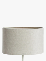 John Lewis Sophia Pure Linen Oval Lampshade - thumbnail 3
