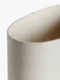 John Lewis Sophia Pure Linen Oval Lampshade - thumbnail 6