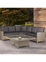 KETTLER Palma Grande 6-Seater Corner Garden Lounging/Dining Set with Glass Top High/Low Table - thumbnail 4