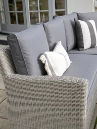 KETTLER Palma Grande 6-Seater Corner Garden Lounging/Dining Set with Glass Top High/Low Table - thumbnail 5