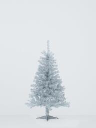 John Lewis Tinsel Unlit Christmas Tree, 4ft - thumbnail 1
