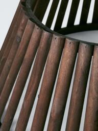 John Lewis Slatted Wood Christmas Tree Skirt, Brown - thumbnail 3
