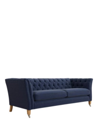 Laura Ashley Chatsworth Grand 4 Seater Sofa, Oak Leg