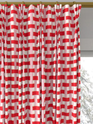 Harlequin x Sophie Robinson Basket Weave Made to Measure Curtains or Roman Blind, Coral/Rose - thumbnail 6
