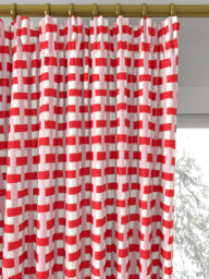 Harlequin x Sophie Robinson Basket Weave Made to Measure Curtains or Roman Blind, Coral/Rose - thumbnail 2