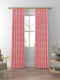 Harlequin x Sophie Robinson Basket Weave Made to Measure Curtains or Roman Blind, Coral/Rose - thumbnail 3