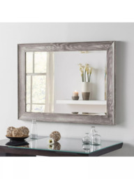 Yearn Wood-Effect Rectangular Wall Mirror